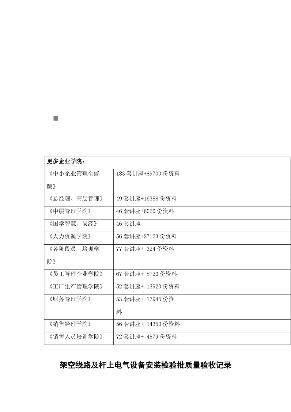各种设备安装检验批质量验收记录_第1页