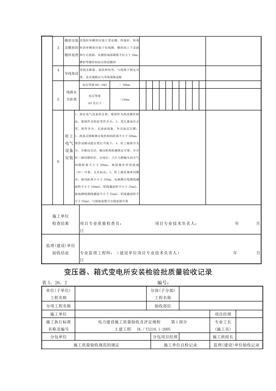 各种设备安装检验批质量验收记录_第3页