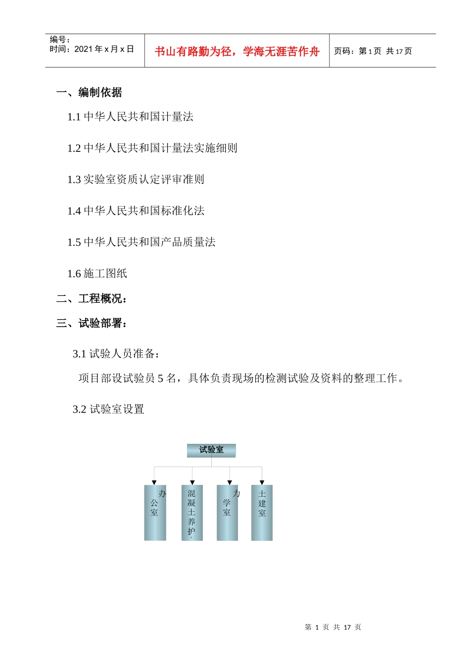 河南某项目施工试验计划方案_第3页