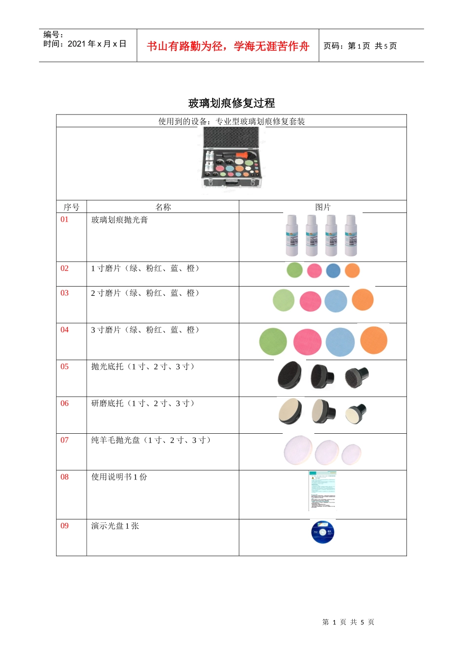 汽车玻璃划痕修复_第1页