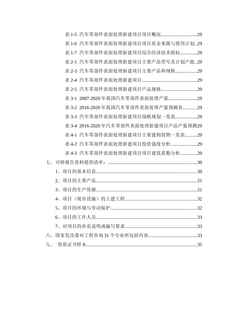 汽车零部件表面处理项目可行性研究报告_第3页