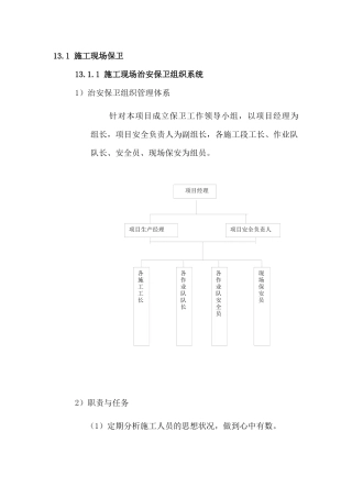 现场消防保卫管理