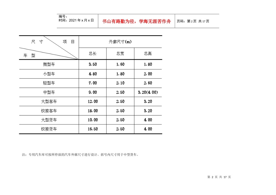 汽车库设计规范(段落)_第2页