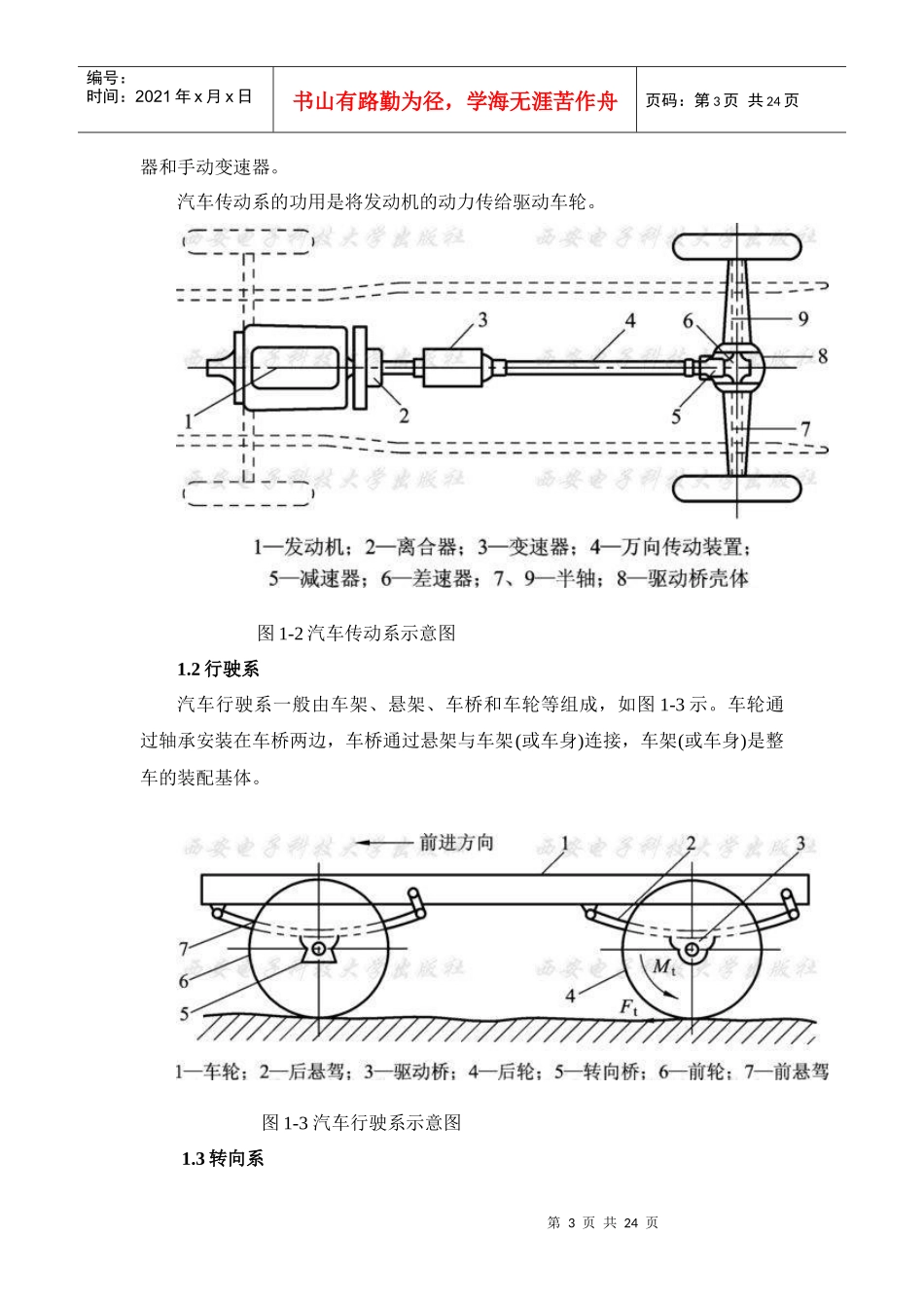 汽车底盘的故障诊断与维修毕业论文_第3页