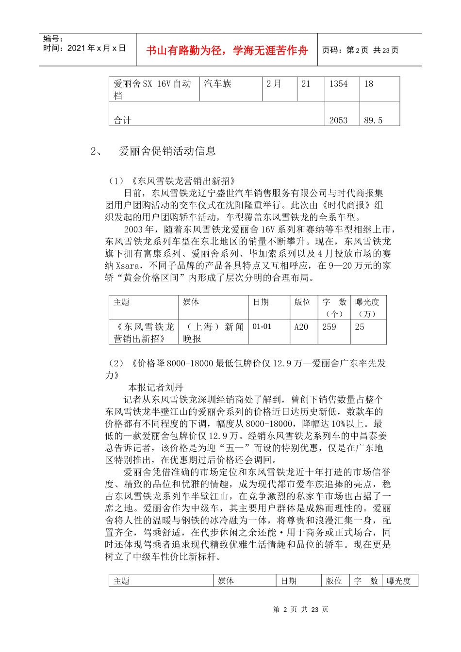 汽车品牌公关活动传播方案概述_第2页