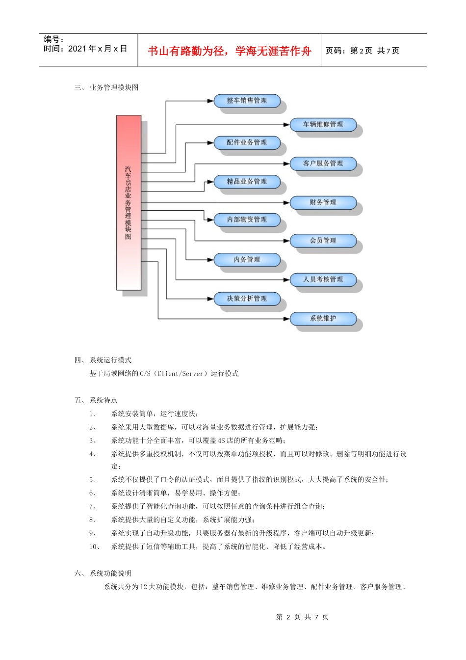 汽车4S品牌店业务管理系统_第2页