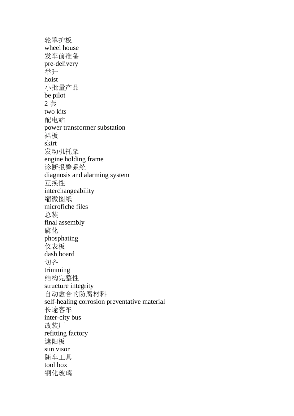 汽车词汇大全（DOC 837页）_第2页