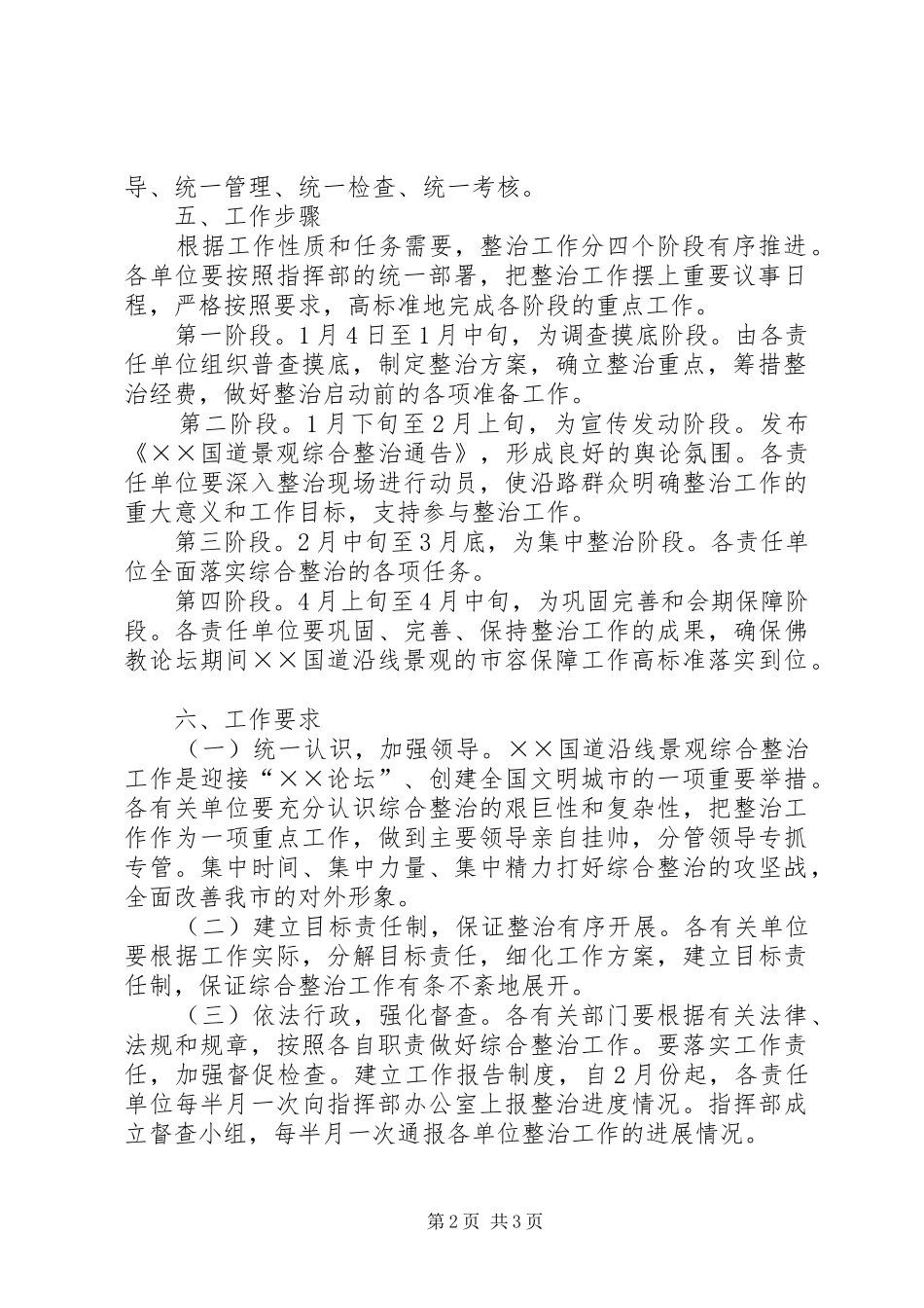 国道沿线景观整治活动实施方案 _第2页