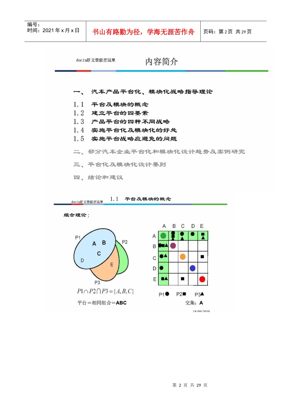 汽车平台化和模块化设计要色及案件分析_第2页