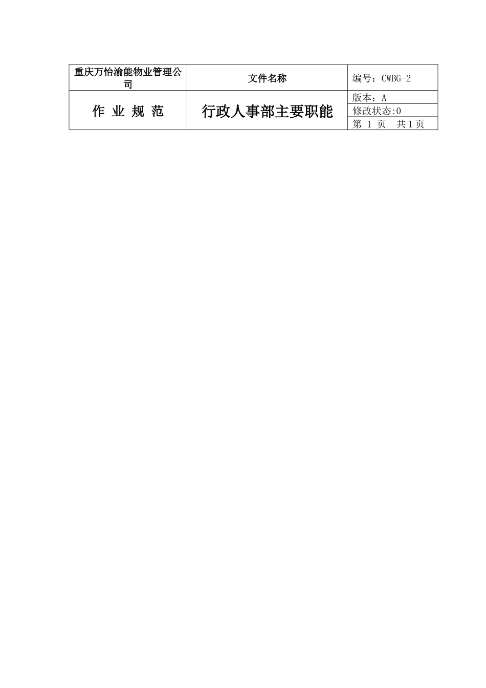 物业管理行政人事作业规范_第2页