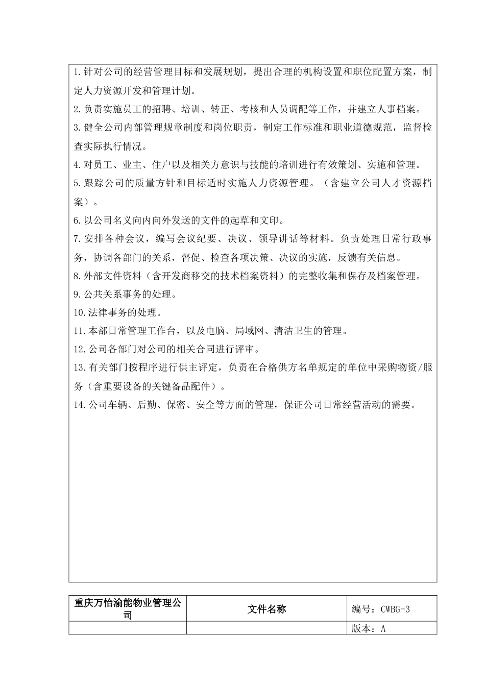 物业管理行政人事作业规范_第3页