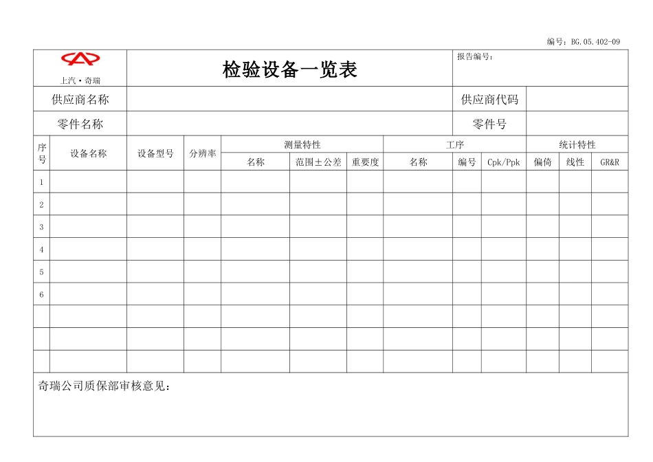 检验设备一览表_第1页