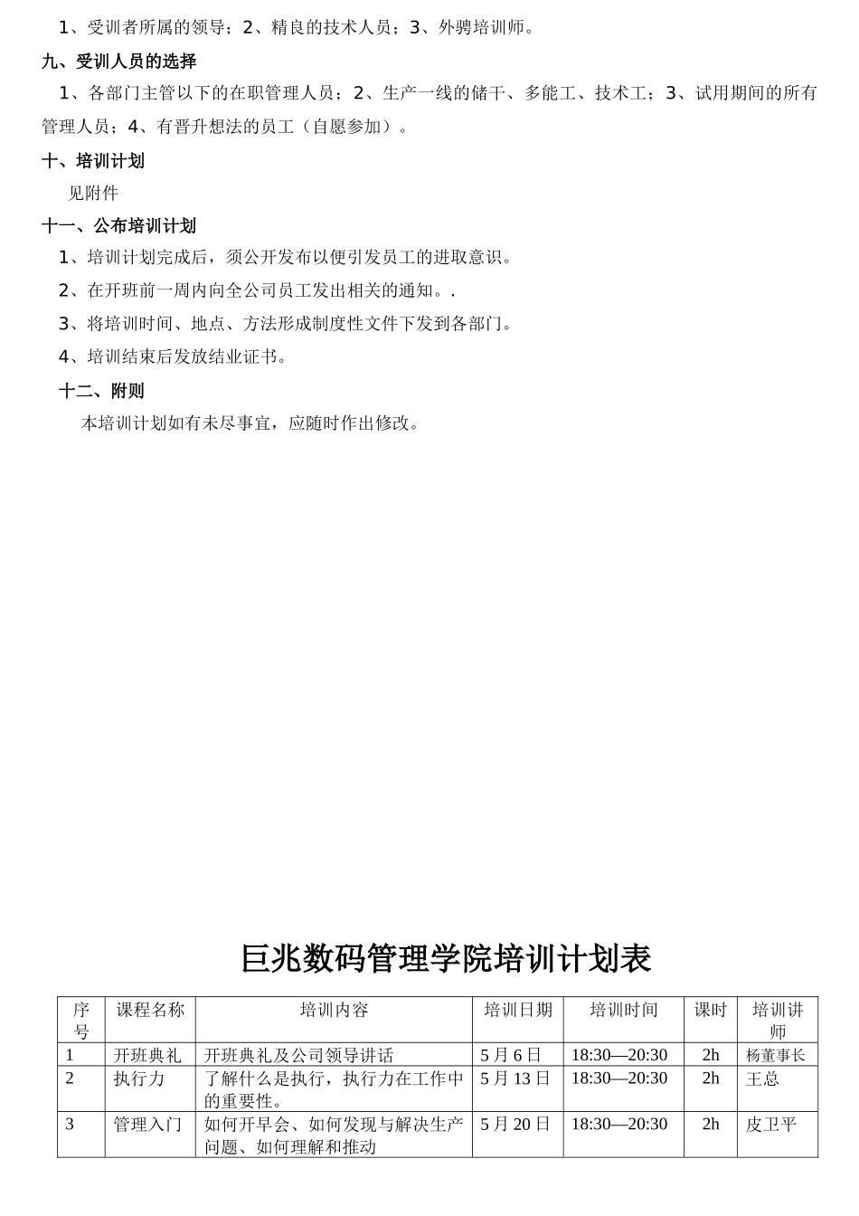 基层管理人员培训班方案_第2页