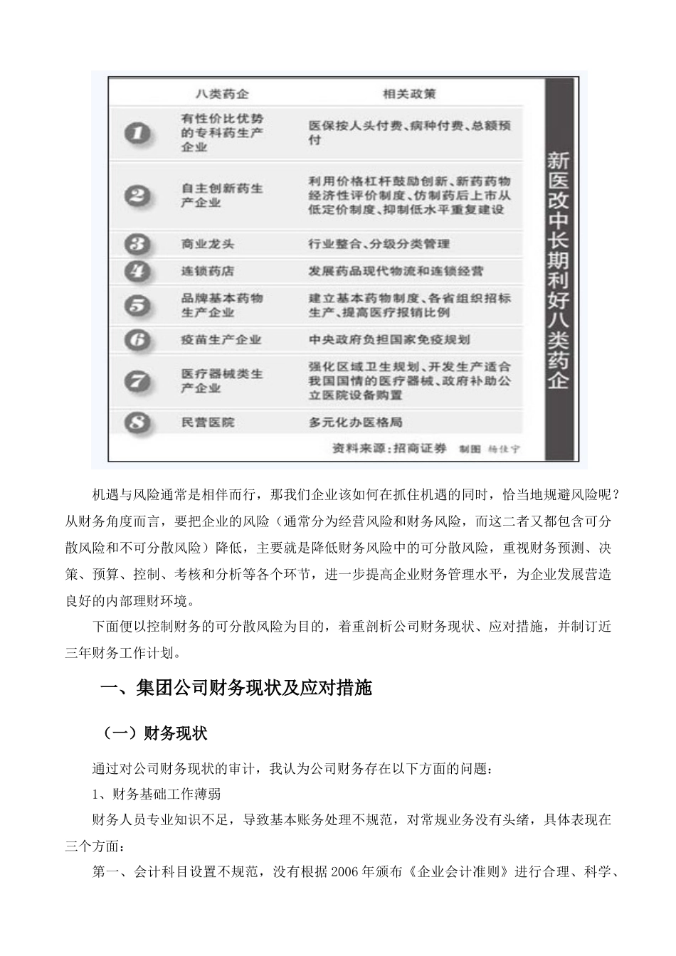 集团公司财务现状与对策及未来工作计划_第2页