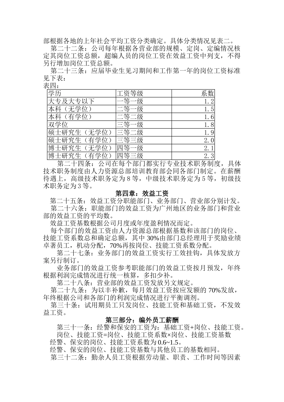 广州某某公司工资改革方案_第3页