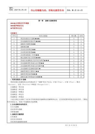 注册会计师战略风险管理