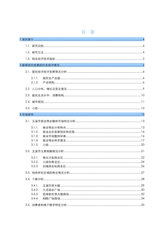 沃尔玛购物广场项目研究与策划报告