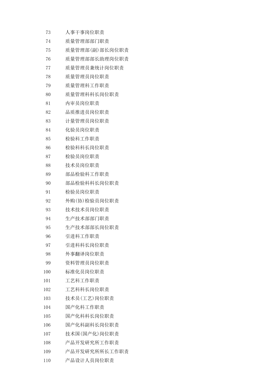 工厂生产企业岗位职责(180个)_第3页