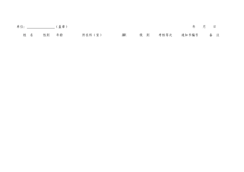 公务员年度考核测评表汇编_第3页