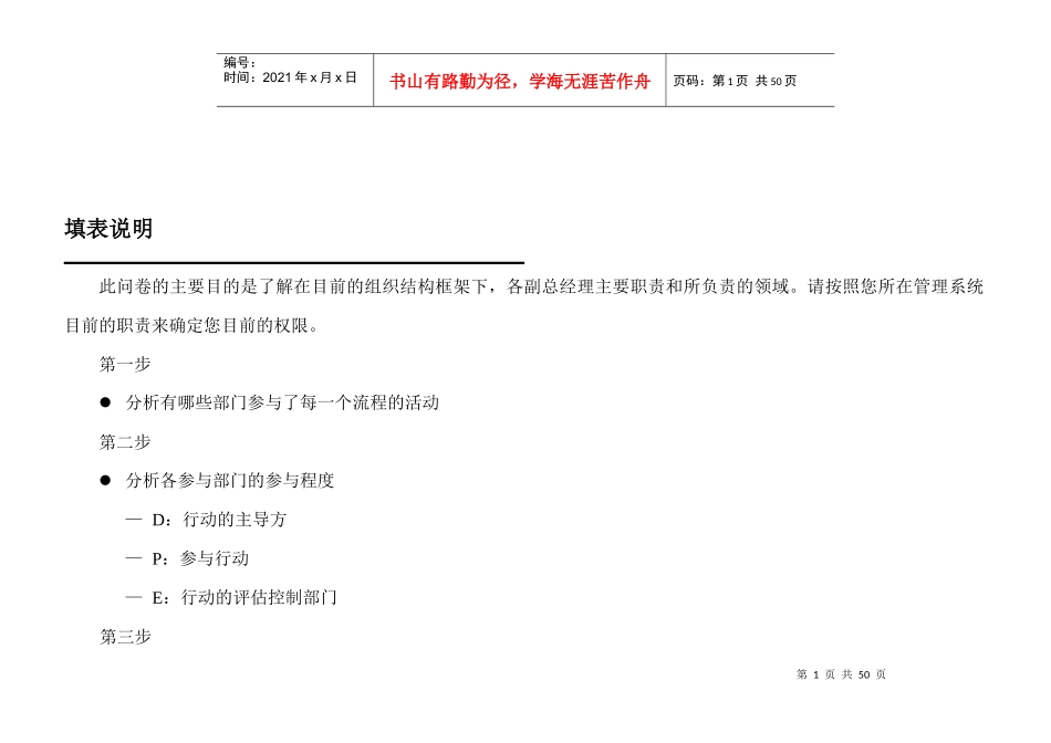流程与组织结构–副总经理角色确定_第1页