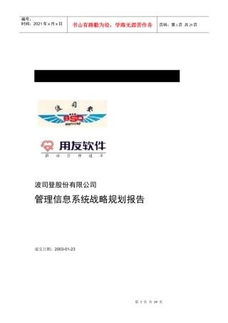 波司登IT战略规划