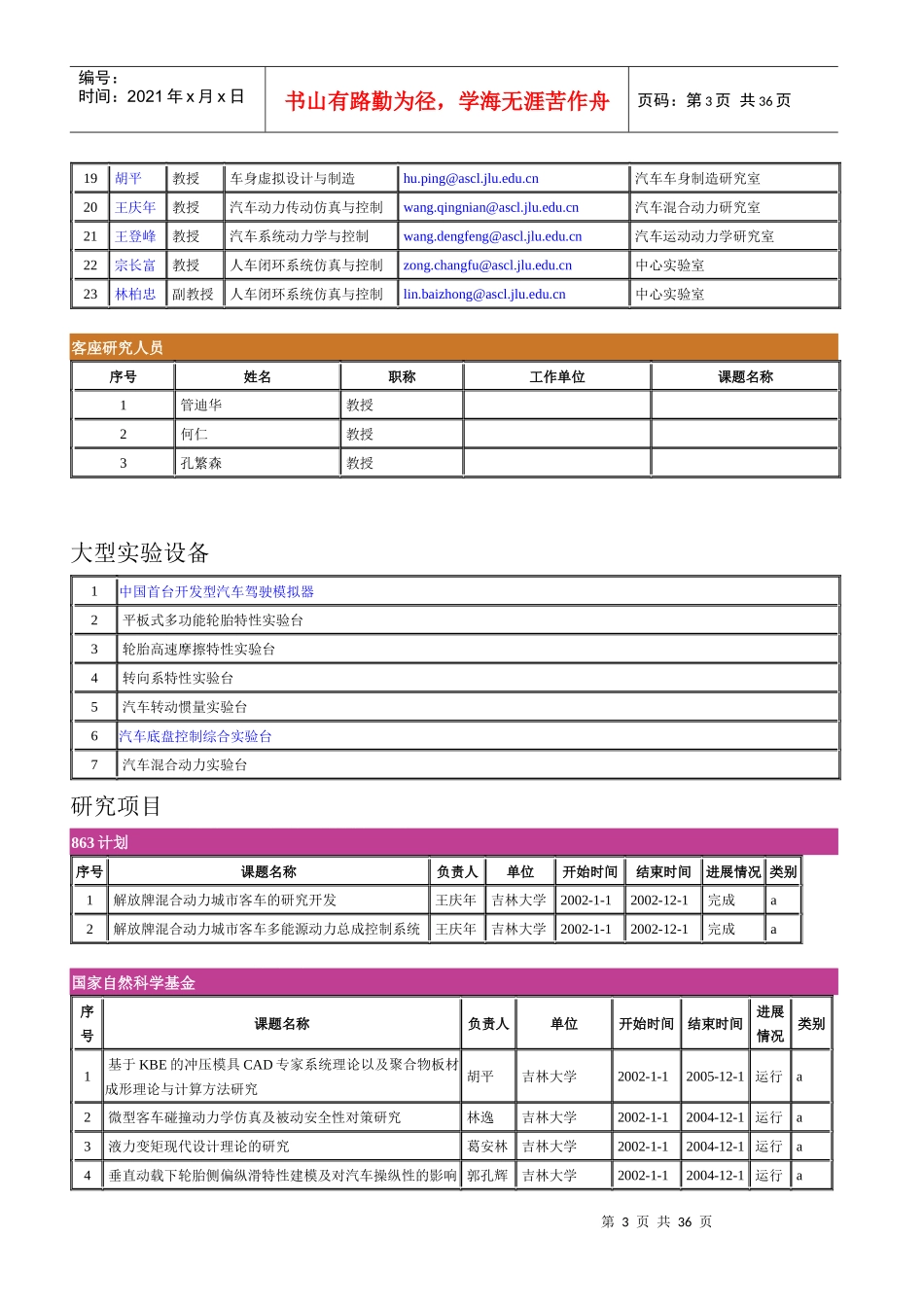 汽车动态模拟国家重点实验室(吉大_第3页