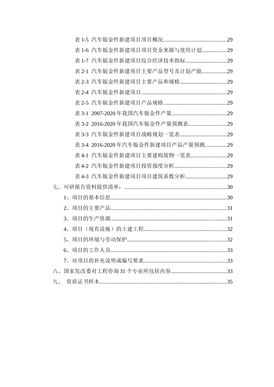 汽车钣金件项目可行性研究报告_第3页