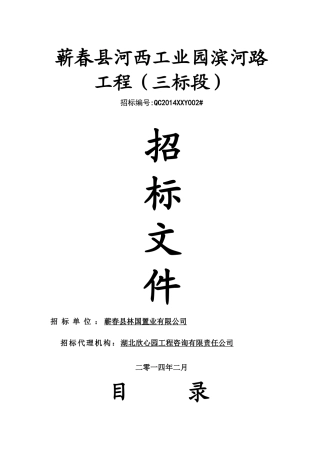 河西工业园滨河路(二次招标)