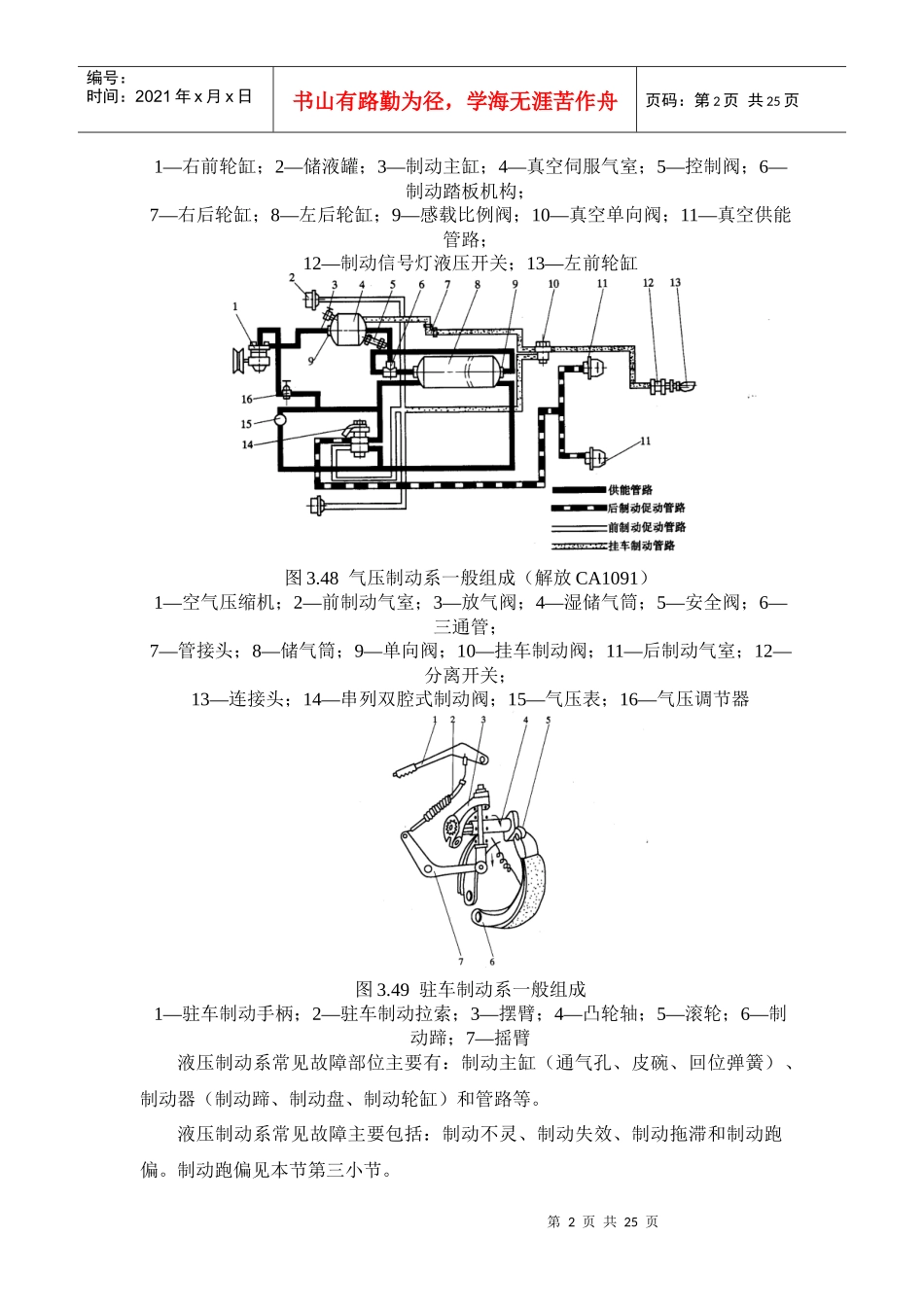 汽车制动系故障诊断与维修_第2页