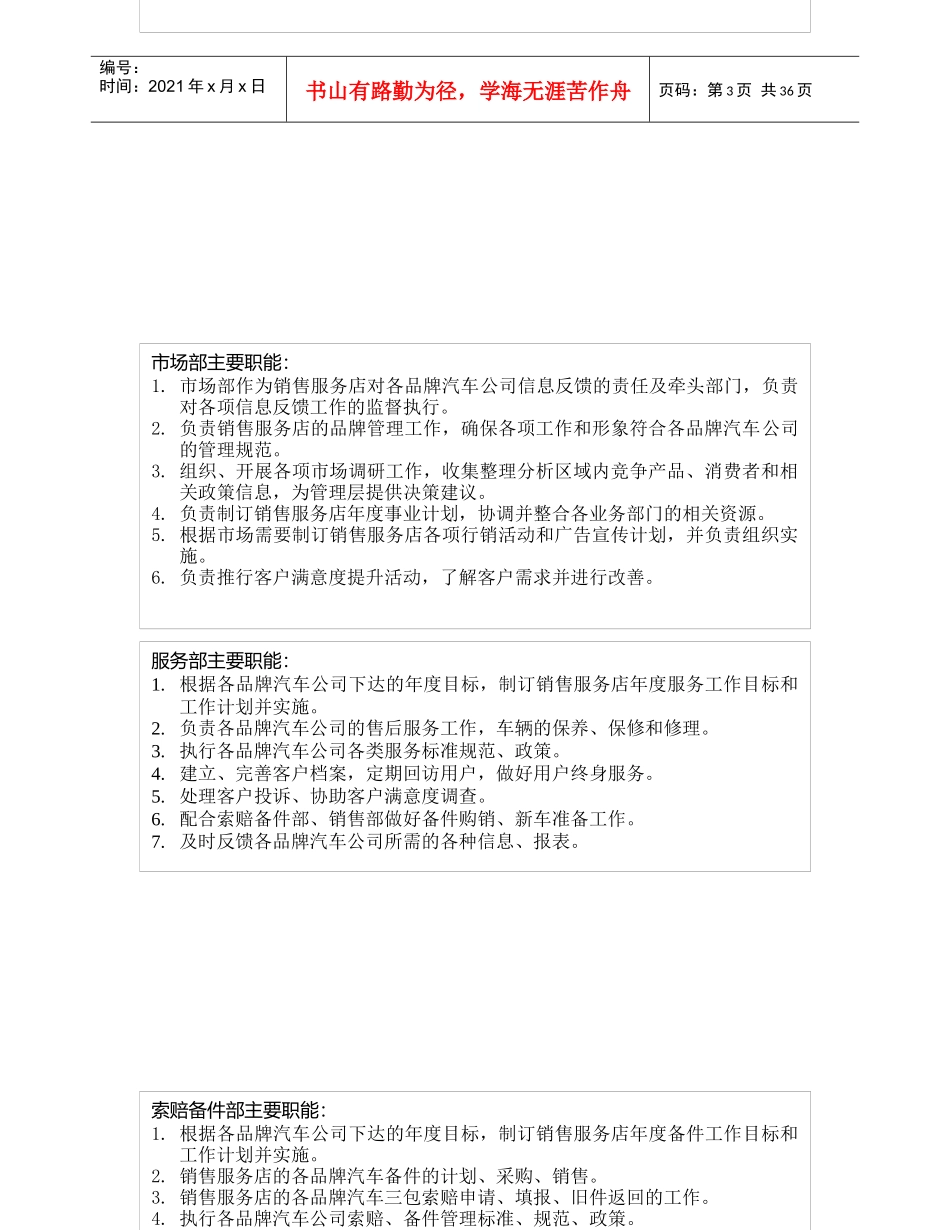 汽车销售服务店管理手册_第3页