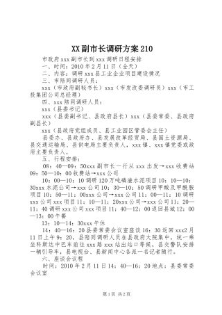 XX副市长调研实施方案210 (4)