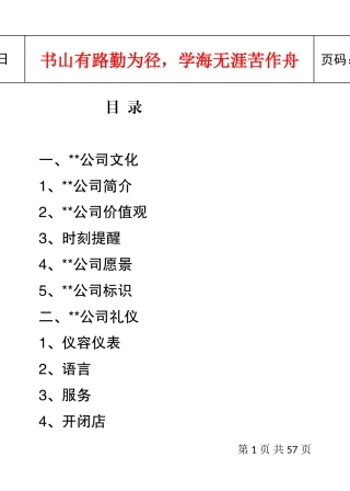 汽车装饰公司员工手册