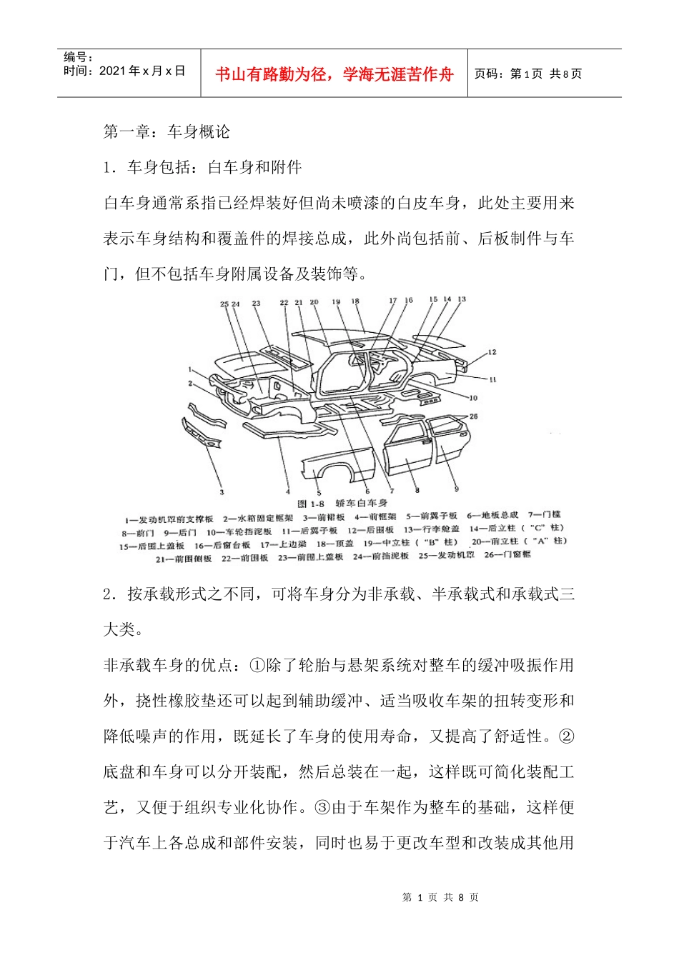 汽车车身结构与设计(免费下载)_第1页