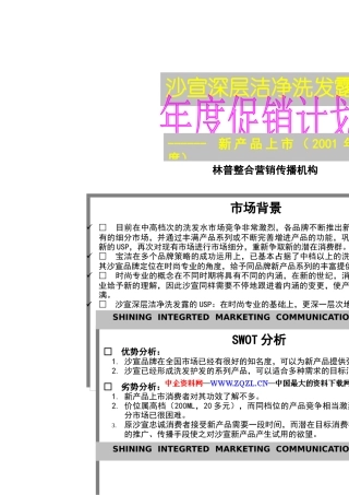 沙宣深层洁净洗发露上市(doc 29)