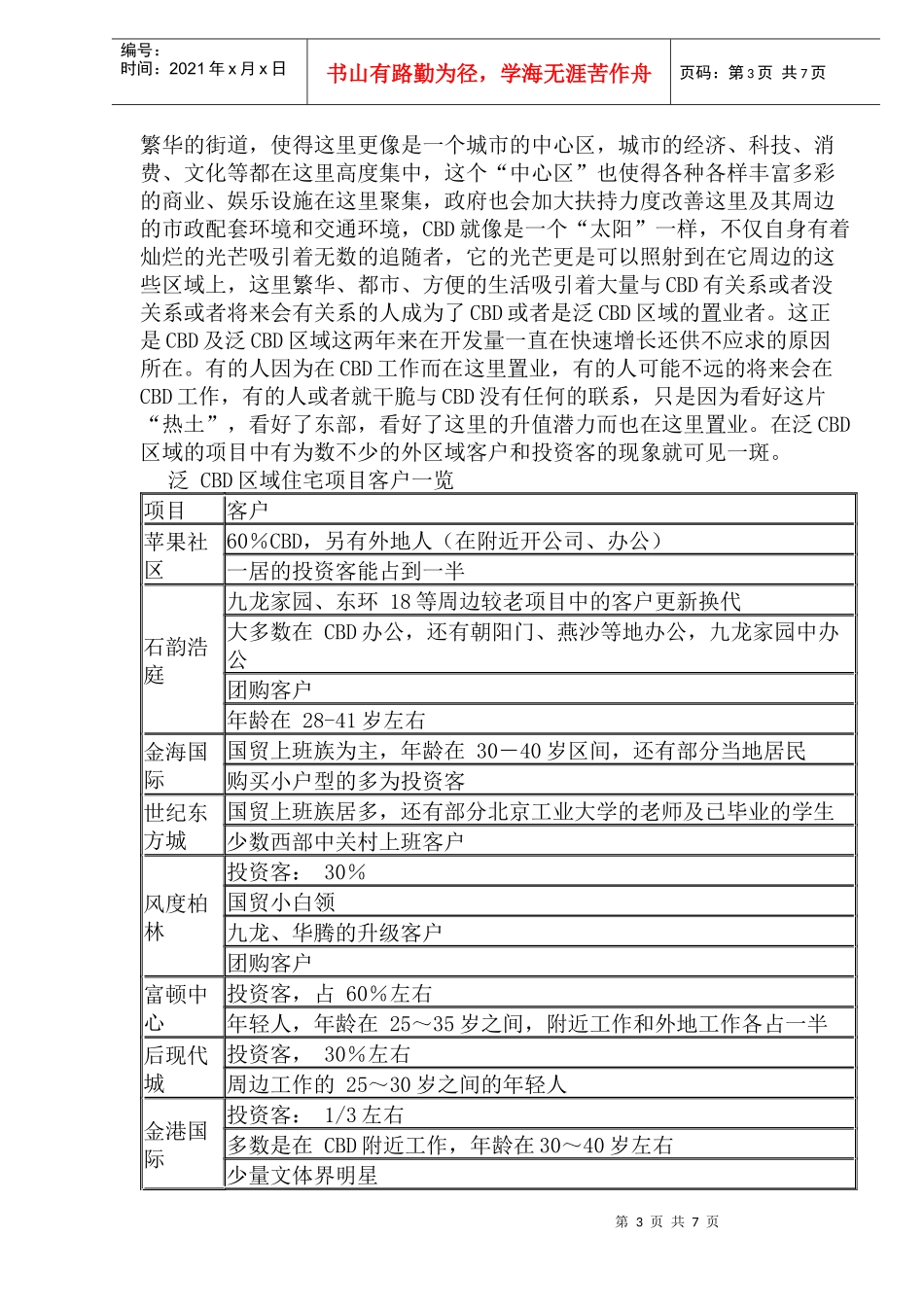 泛CBD地区-百子湾区域发展分析(1)_第3页