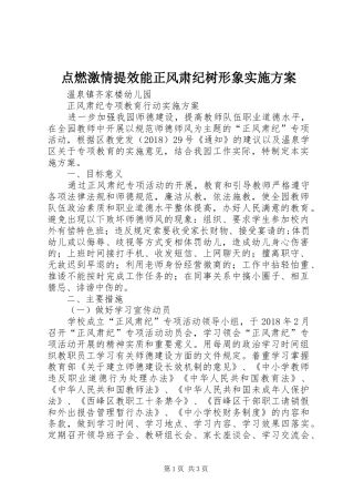 点燃激情提效能正风肃纪树形象方案 