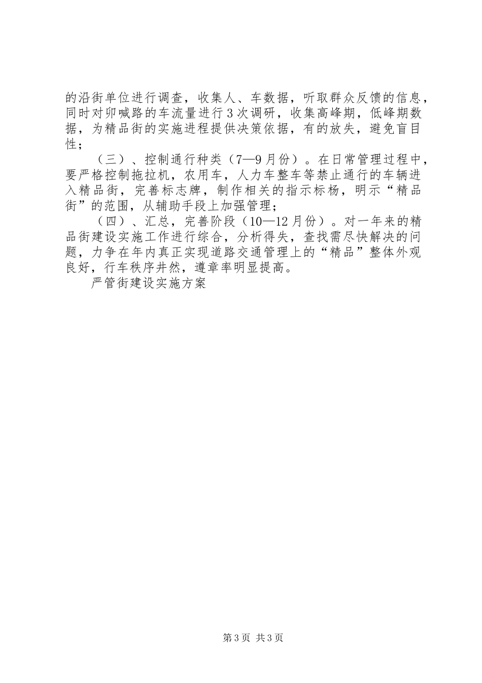 严管街建设实施方案_第3页