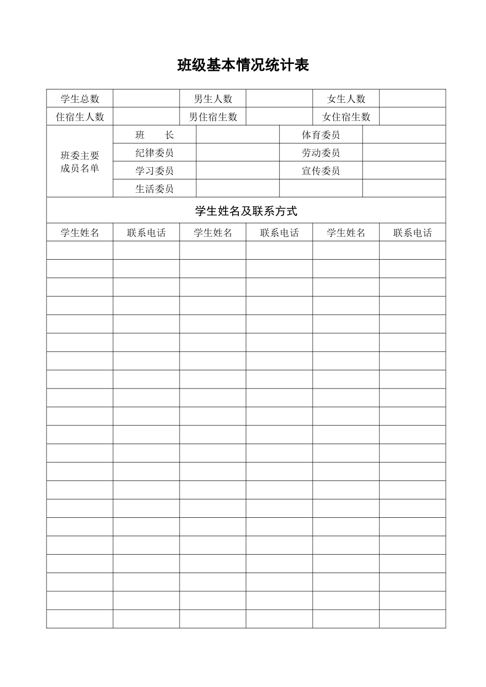 封开县中等职业学校班主任工作手册模板_第2页