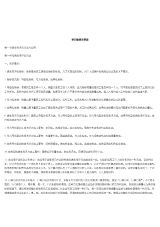 敢于第四章绩效管理