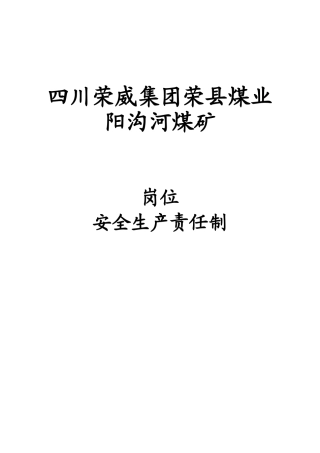 煤矿机电岗位责任制(完整)(49页)