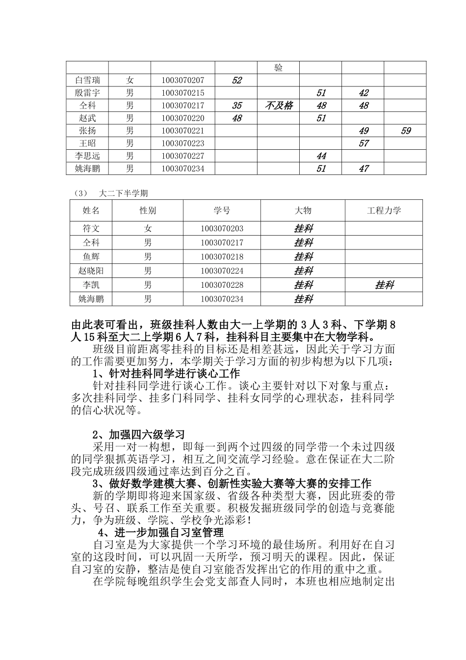 大二第二学期班级工作计划_第3页
