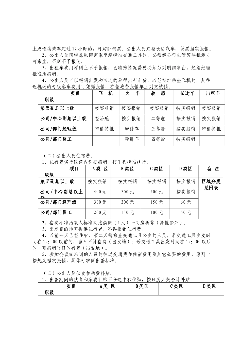 某公司员工差旅费报销管理规定_第2页