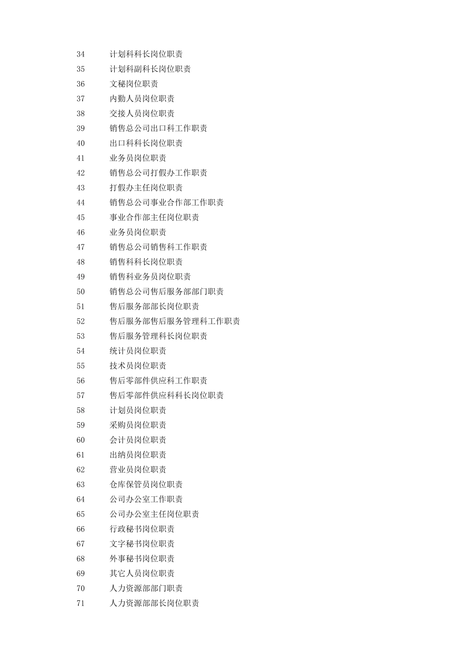 岗位职责大全(180个共191_第2页