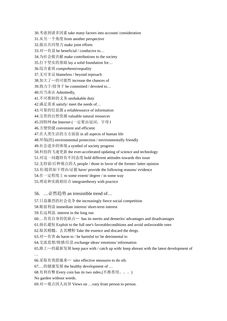 考研英语写作高级词汇_第3页