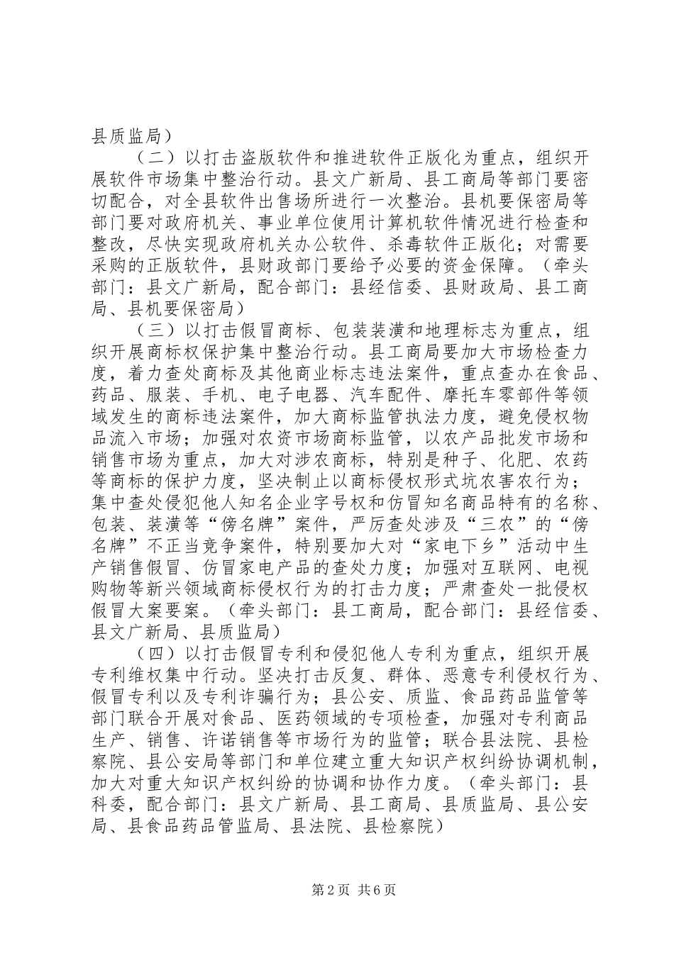 自治县假冒伪劣商品整顿方案_第2页