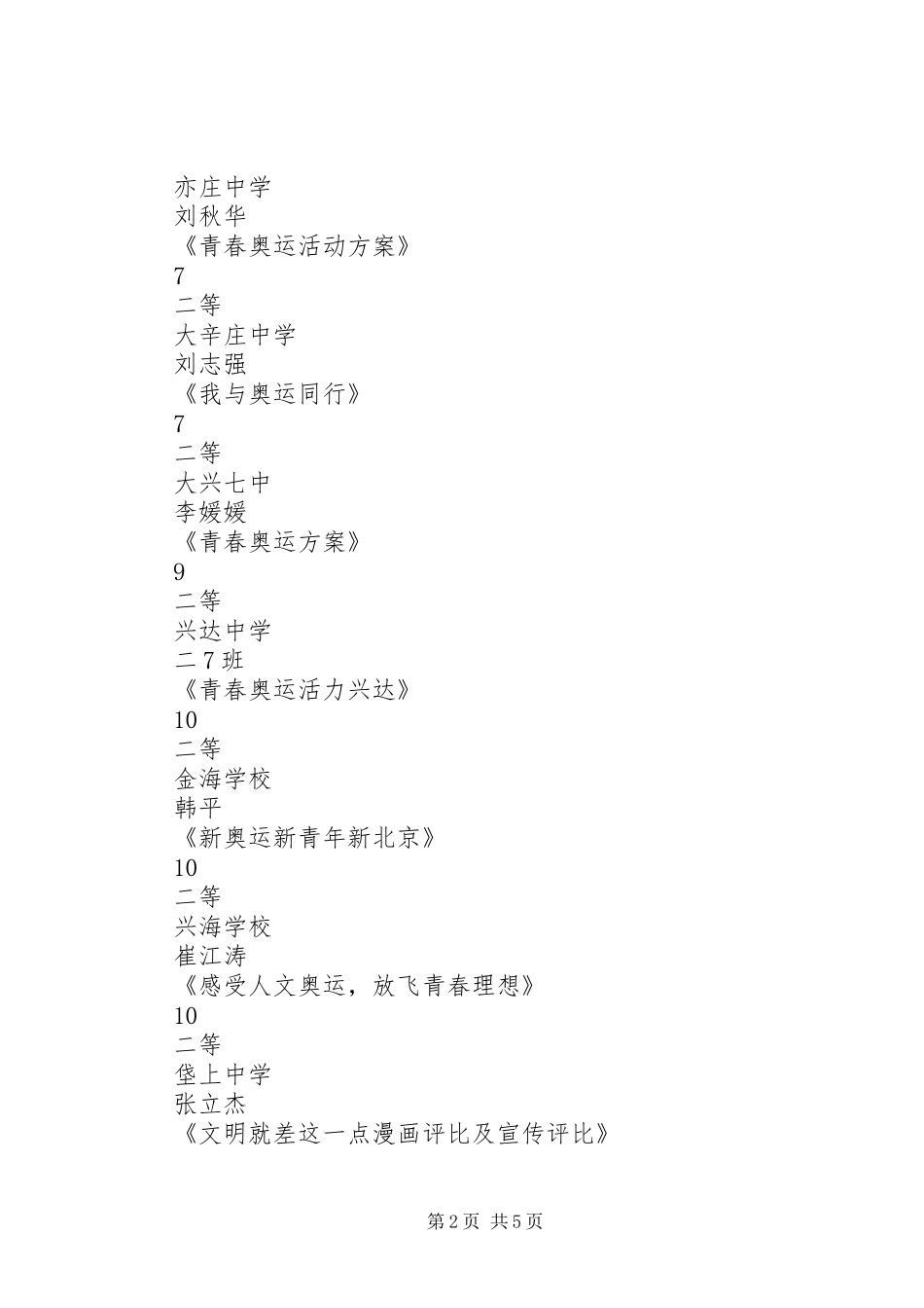 主题团日方案评选结果方案_第2页