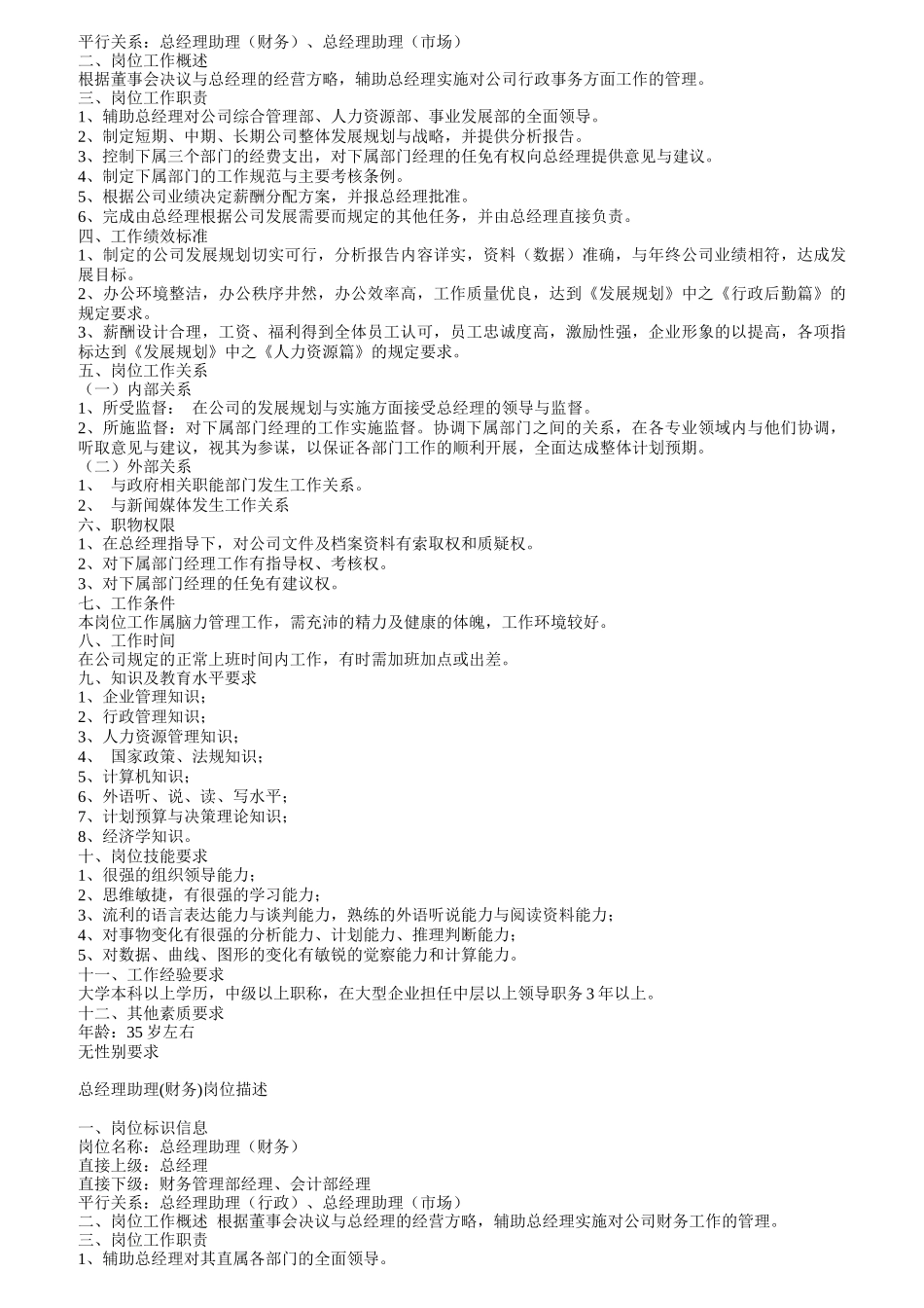 某IT集团核心职务说明书_第2页