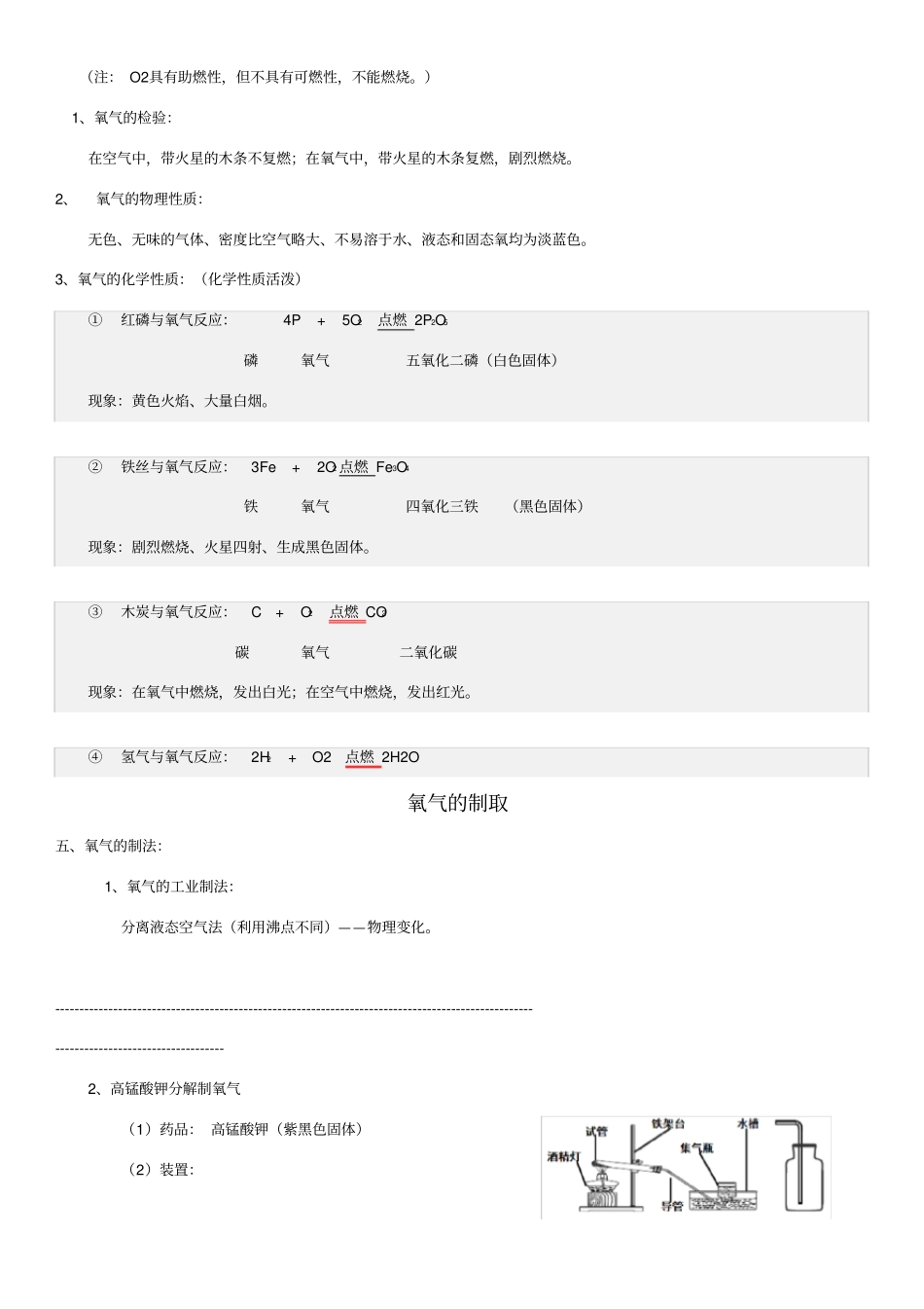 初中化学实验总结大全_第2页