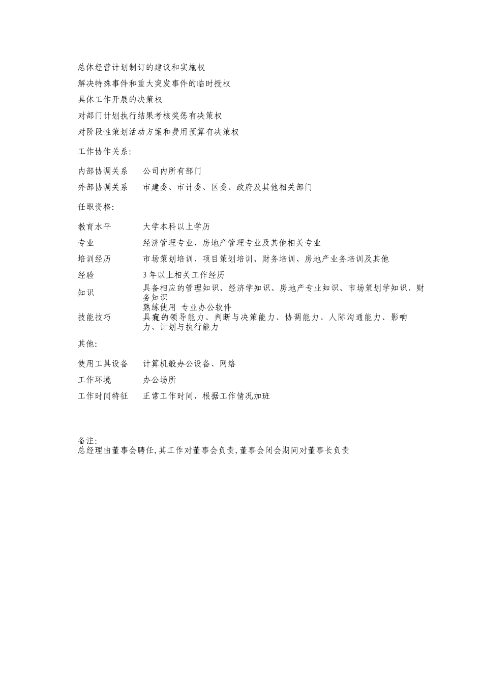 经典岗位职务说明书汇编_第2页