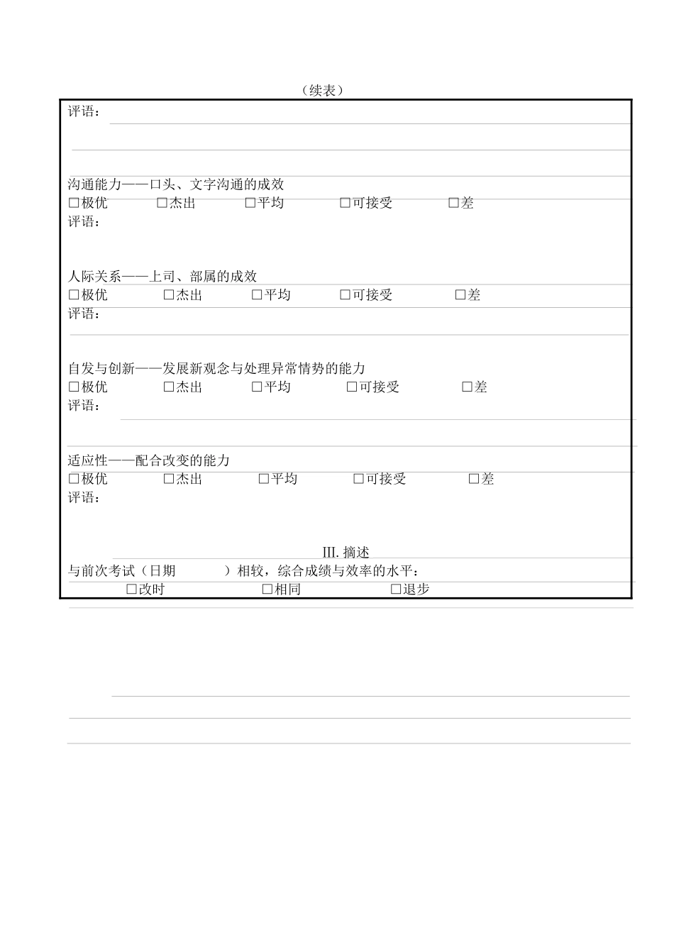 第四十三节 考核表范例_第2页